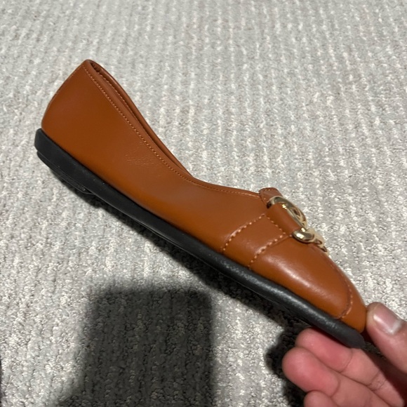 Aerosoles Womens Tan Leather Flats Size 8 - Picture 5 of 8